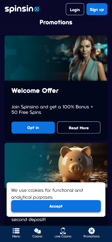 new Spinsino Casino official website advertisement