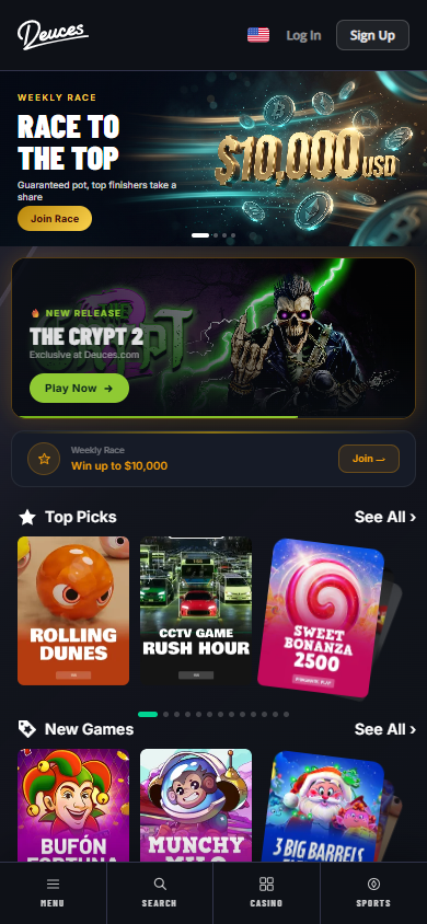 Deuces_Casino_homepage_mobile