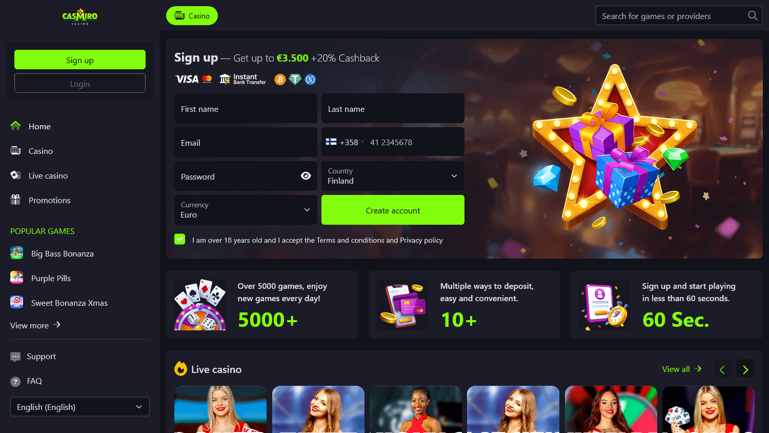 casmiro_casino_homepage_desktop