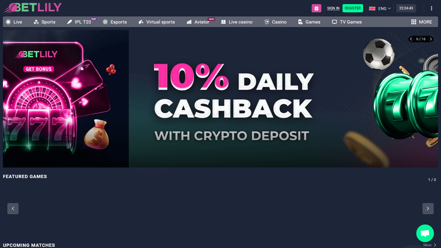 betlily_casino_homepage_desktop