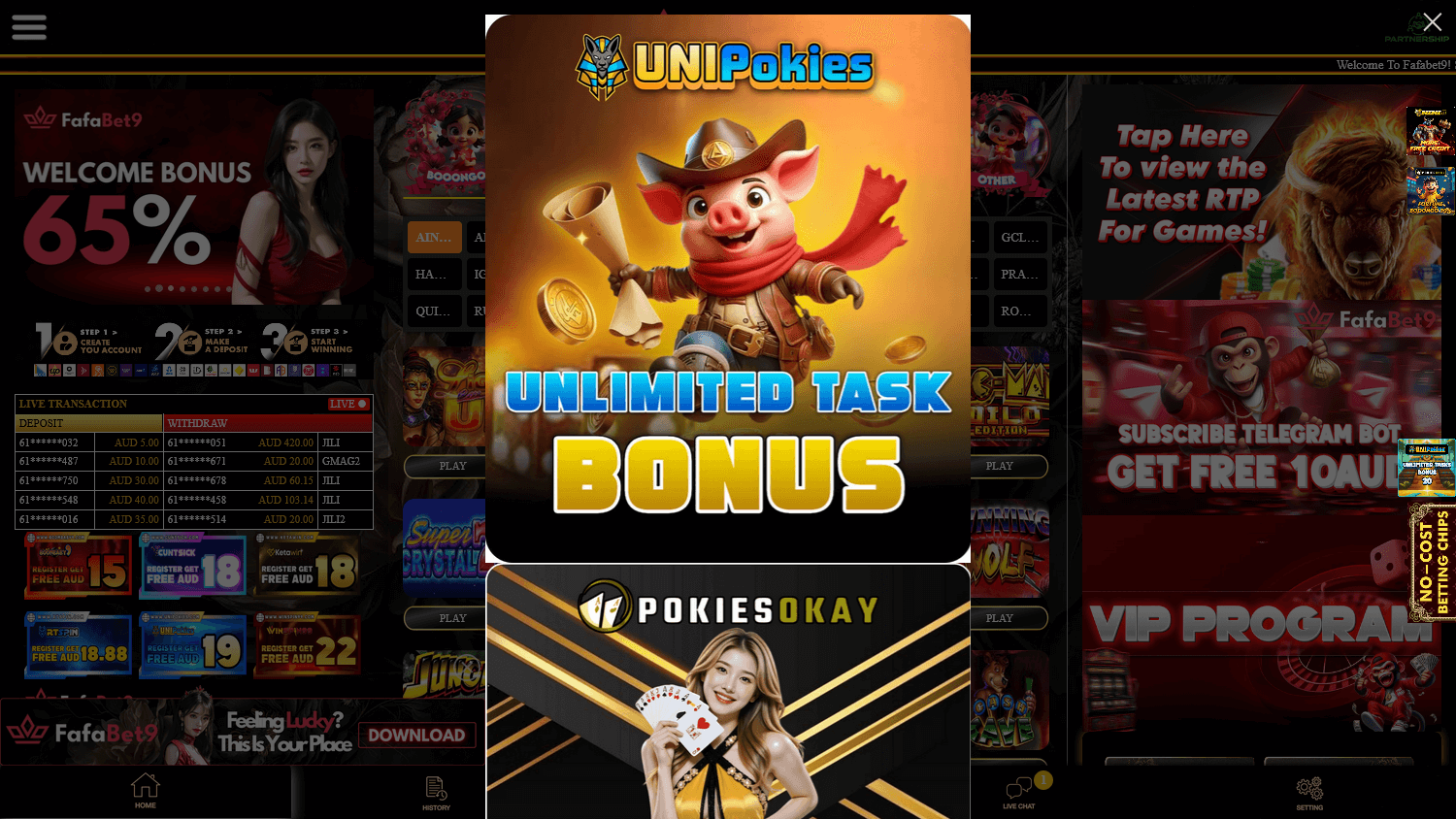 Fafabet casino bonus