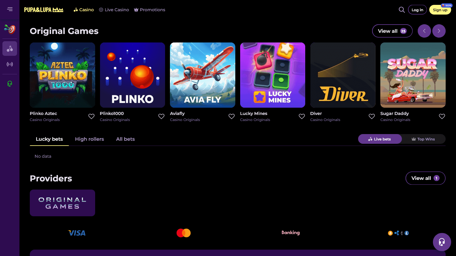 pupa&lupa_casino_homepage_desktop