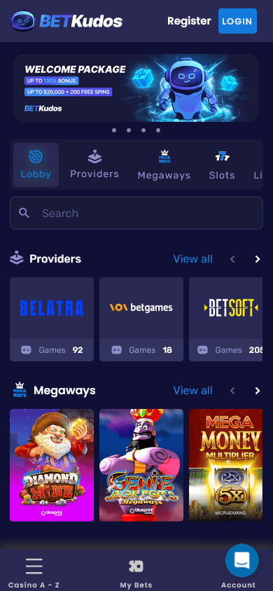 betkudos_casino_homepage_mobile
