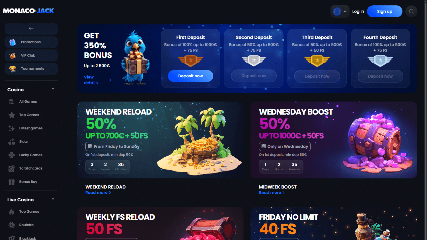 Monaco Jack Casino Plattform Deutschland — Review