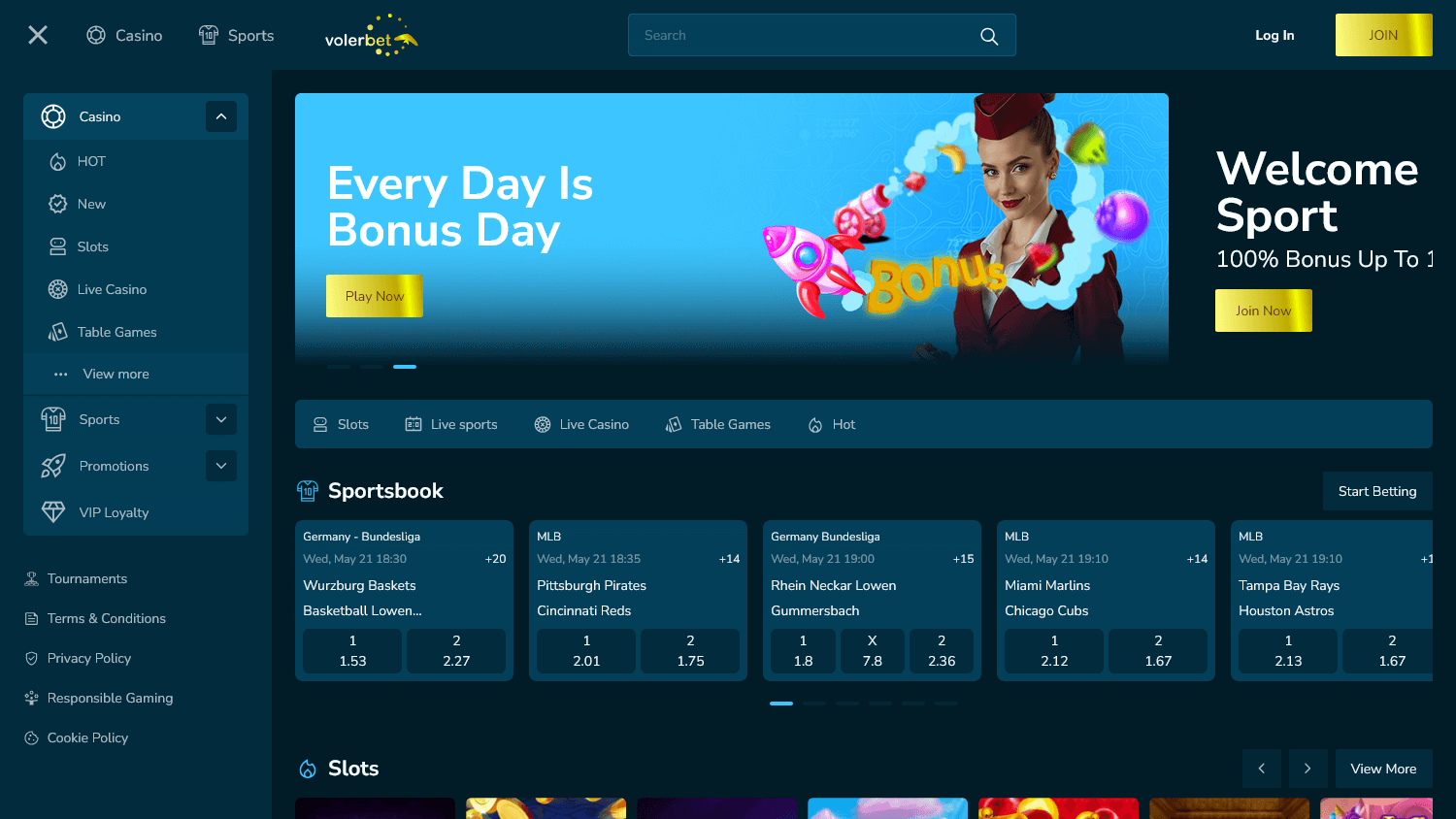volerbet_casino_homepage_desktop