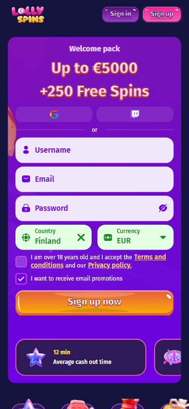 lolly_spins_casino_homepage_mobile