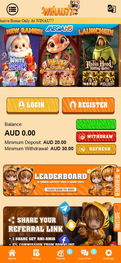winau77_casino_homepage_mobile