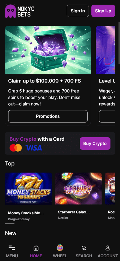 nokycbets_casino_homepage_mobile