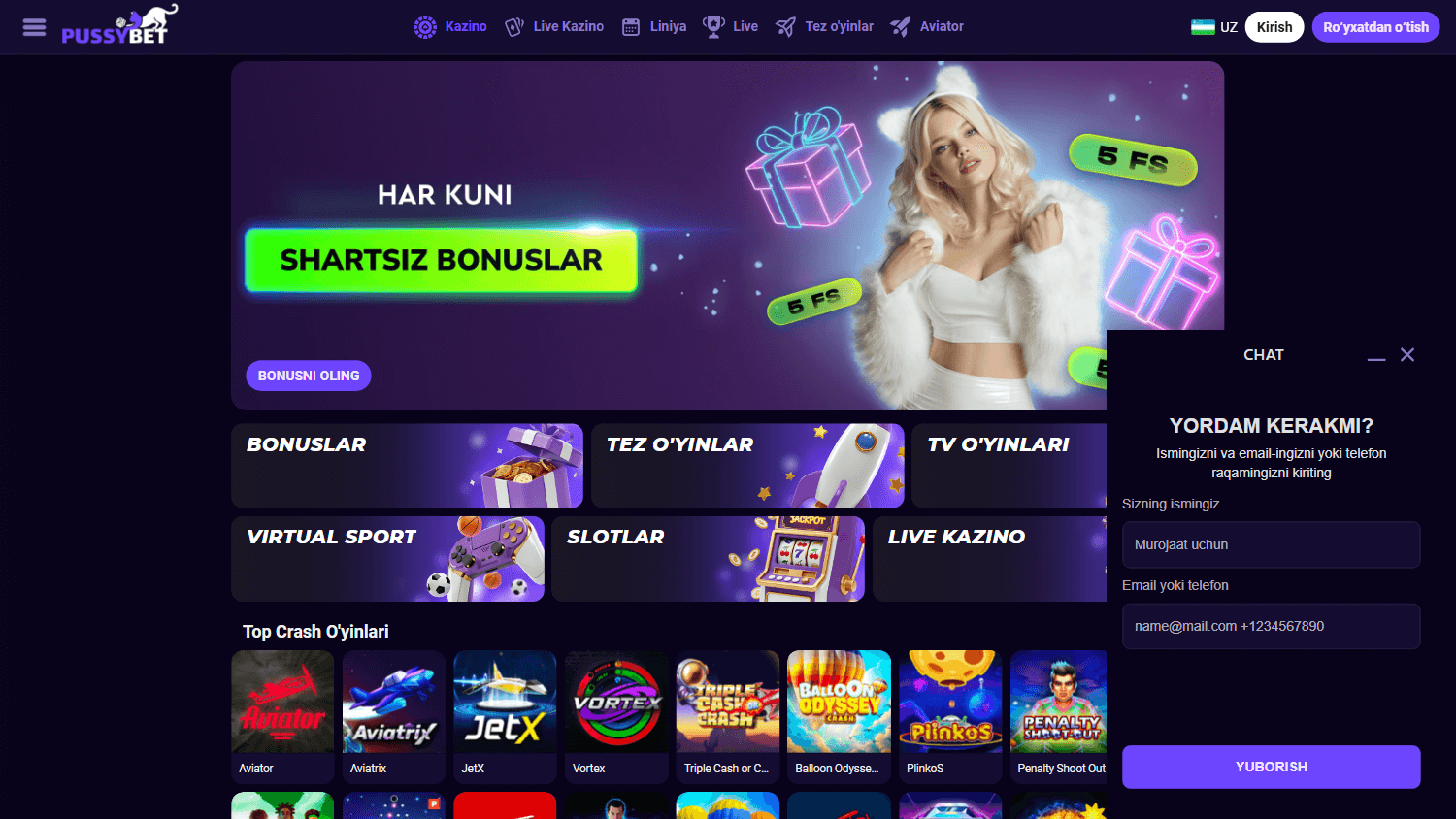 pussybet_casino_promotions_desktop