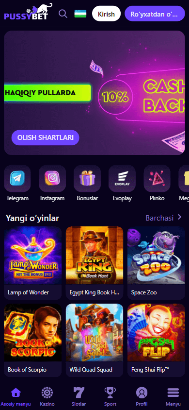 pussybet_casino_homepage_mobile