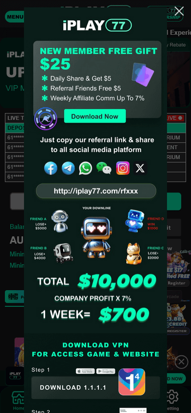 iplay77_casino_homepage_mobile