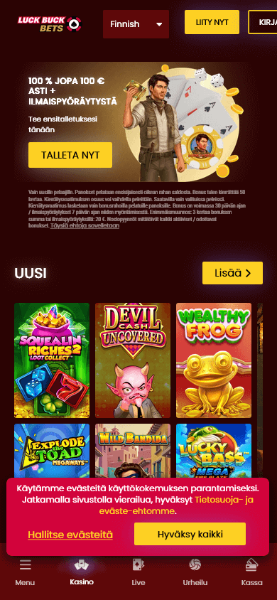 luck_buck_bets_casino_homepage_mobile