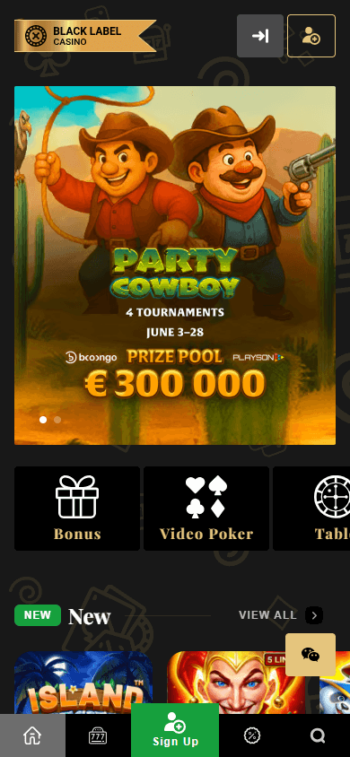 Black_Label_Casino_homepage_mobile