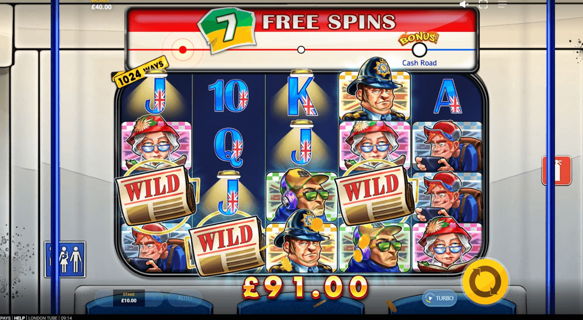 London Tube free spins