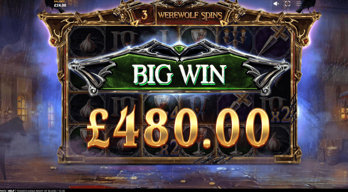 Transylvania Night of Blood big win