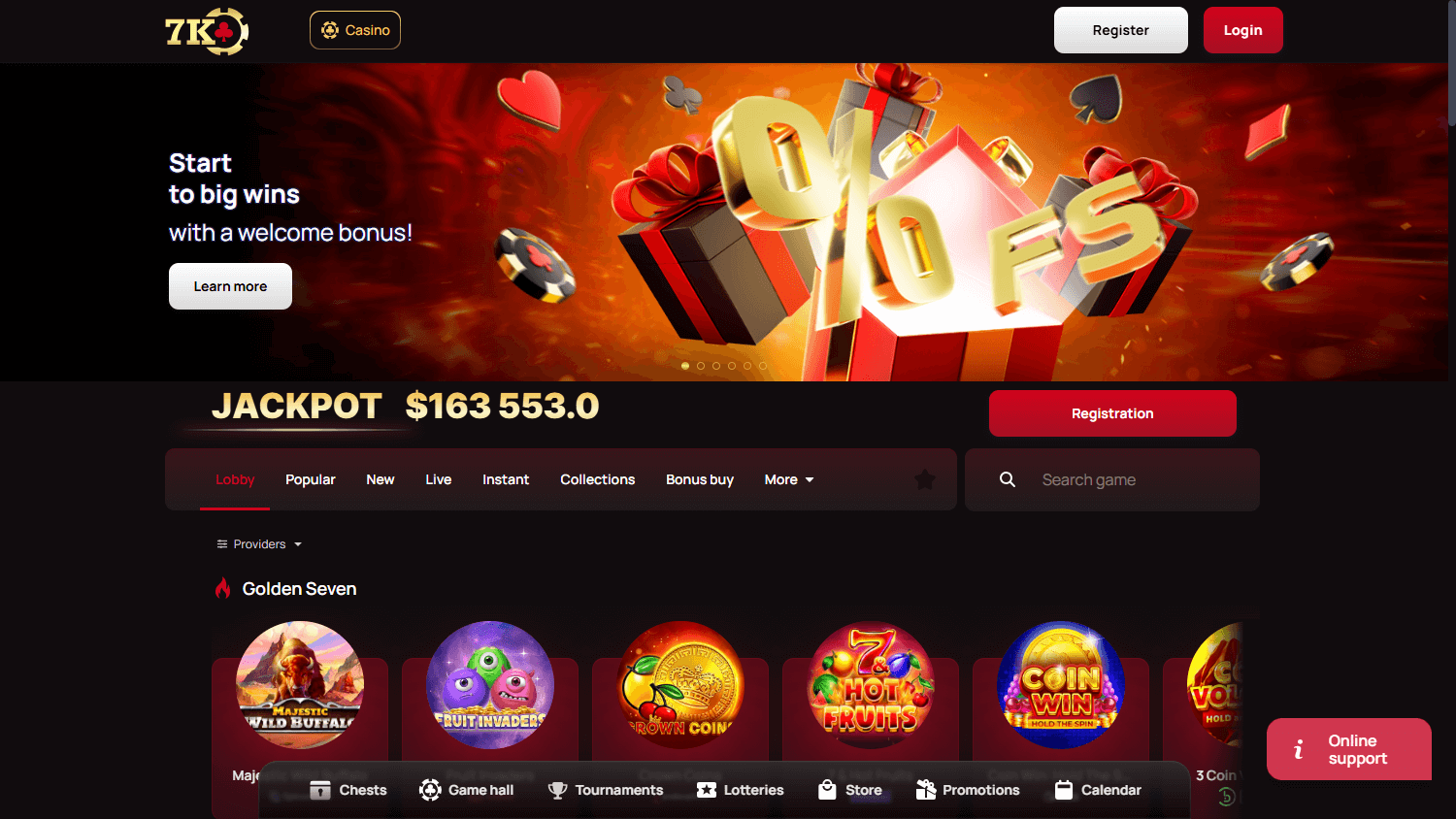 7K_Casino_homepage_desktop