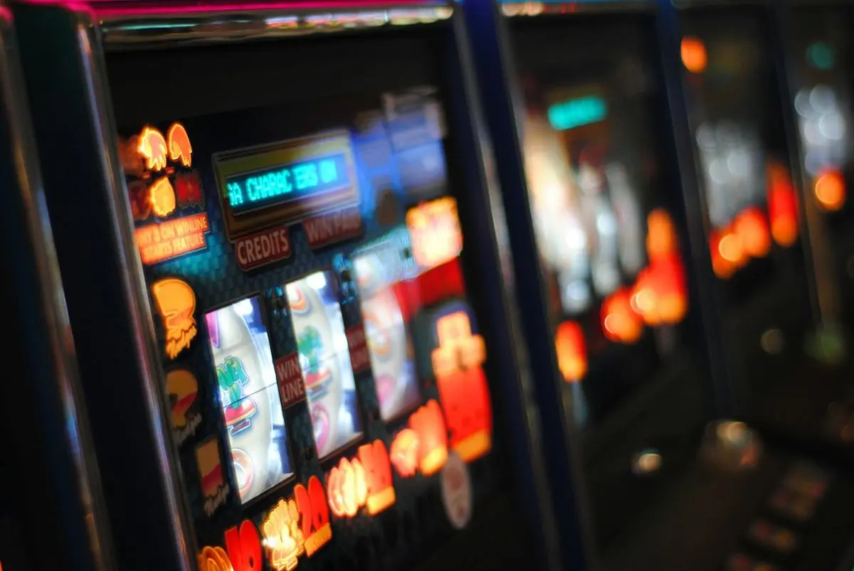 Slot machines on a casino gaming floor