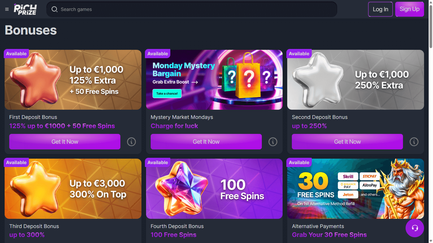 Richprize Casino No Deposit Bonus: A Review for UK Players