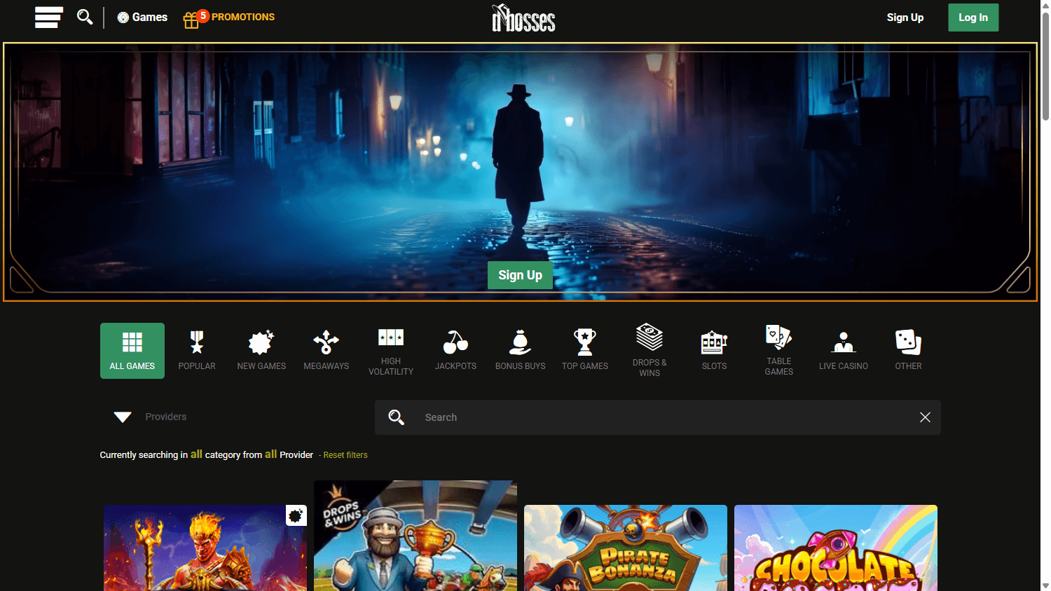 Dbosses_Casino_homepage_desktop