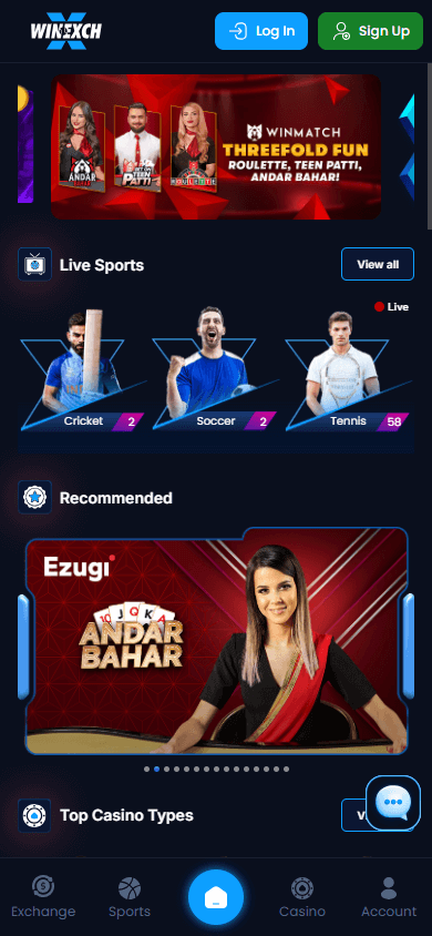 winexch24_casino_homepage_mobile