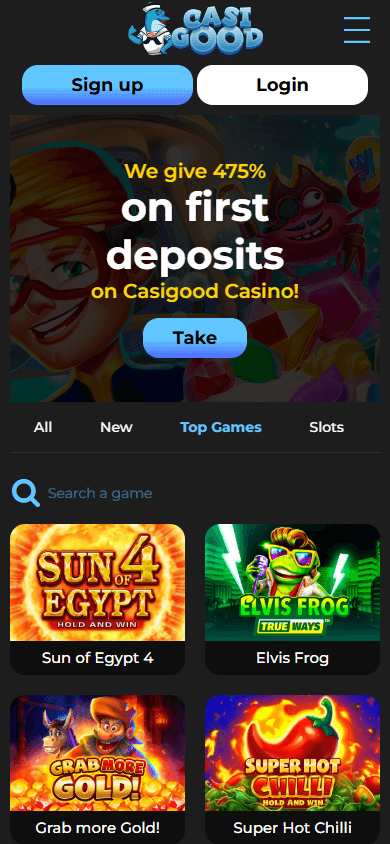 Casigood_Casino_homepage_mobile