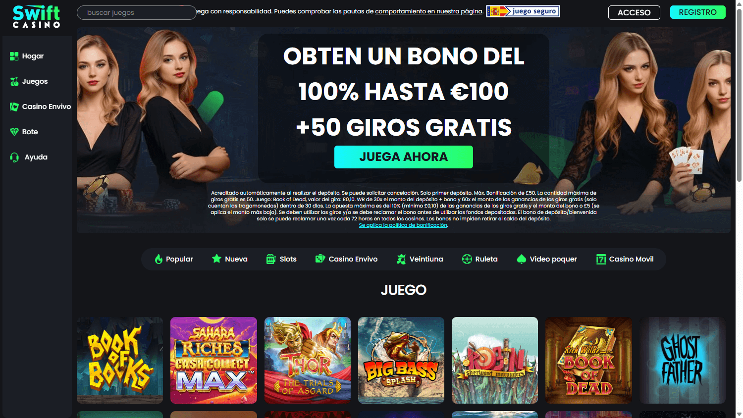 migliore Swift Casino giri gratis offerta in Italy
