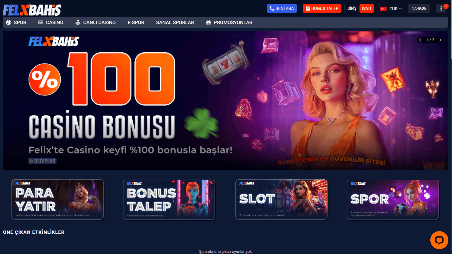 felixbahis_casino_homepage_desktop
