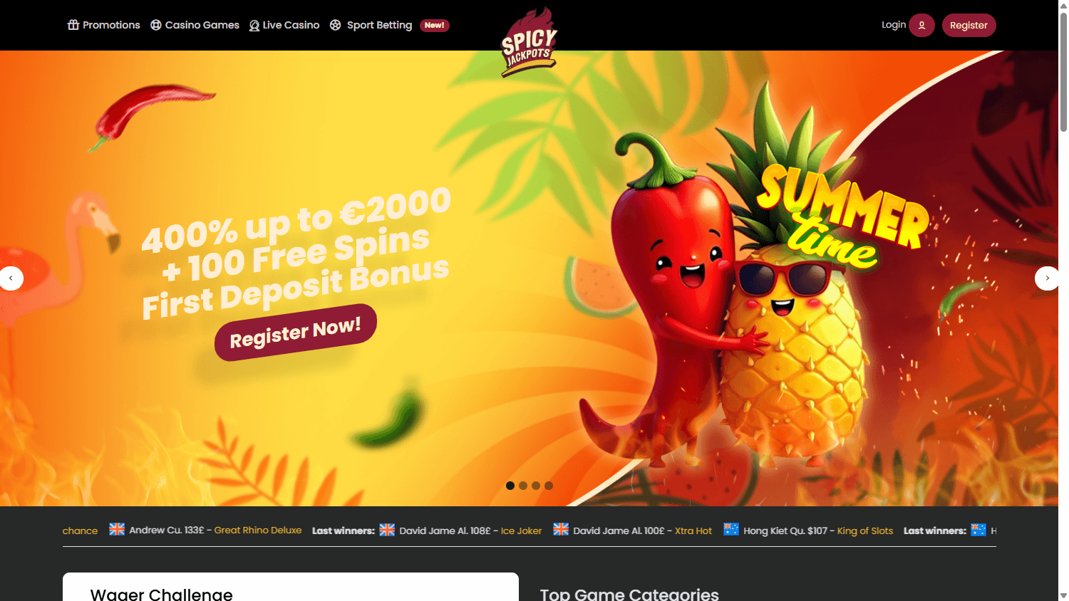 spicy_jackpots_casino_homepage_desktop