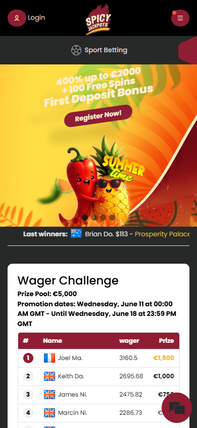 spicy_jackpots_casino_homepage_mobile