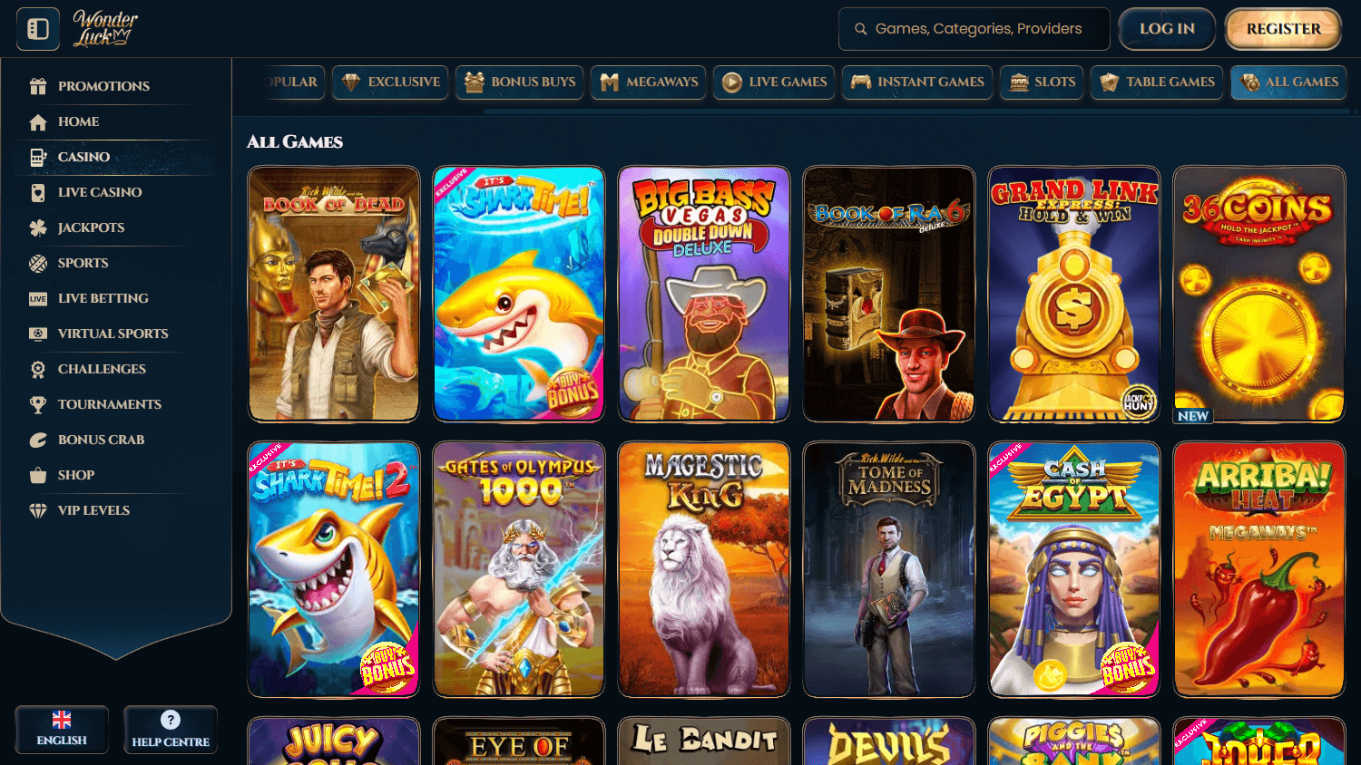 Freispiele im WonderLuck Casino als Welcome Package – Review für Spieler aus Deutschland