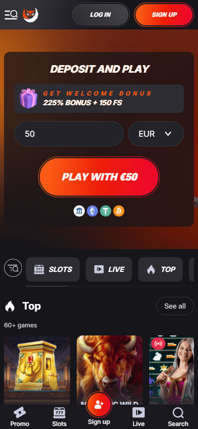 betsomnia_casino_homepage_mobile