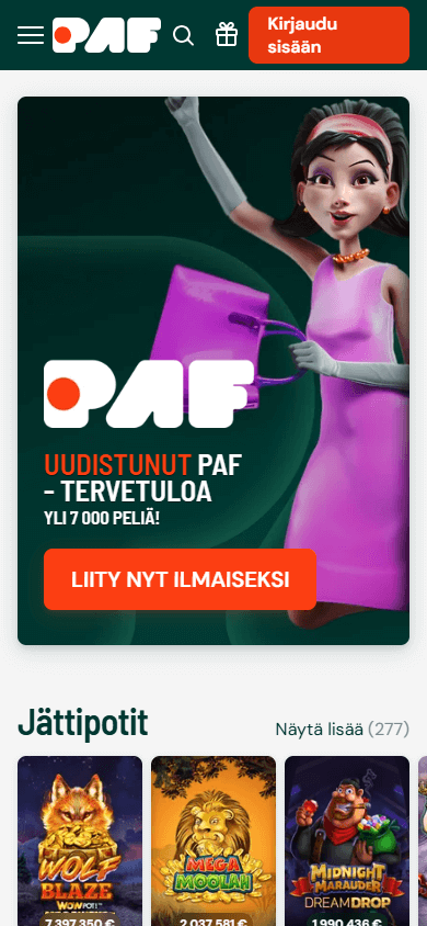 Paf_Casino_homepage_mobile