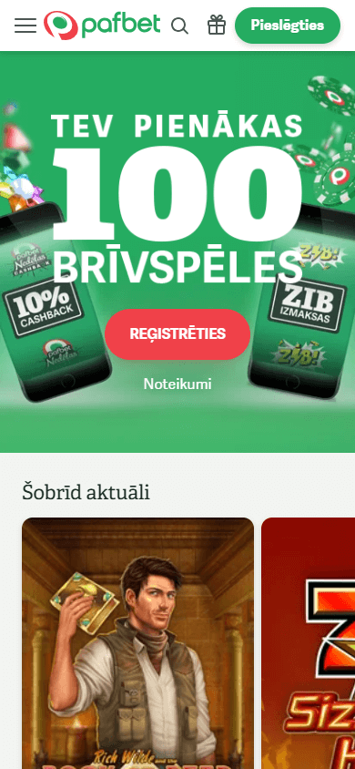 Pafbet_Casino_homepage_mobile