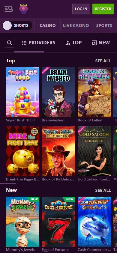 Galería de juegos de Malina Casino