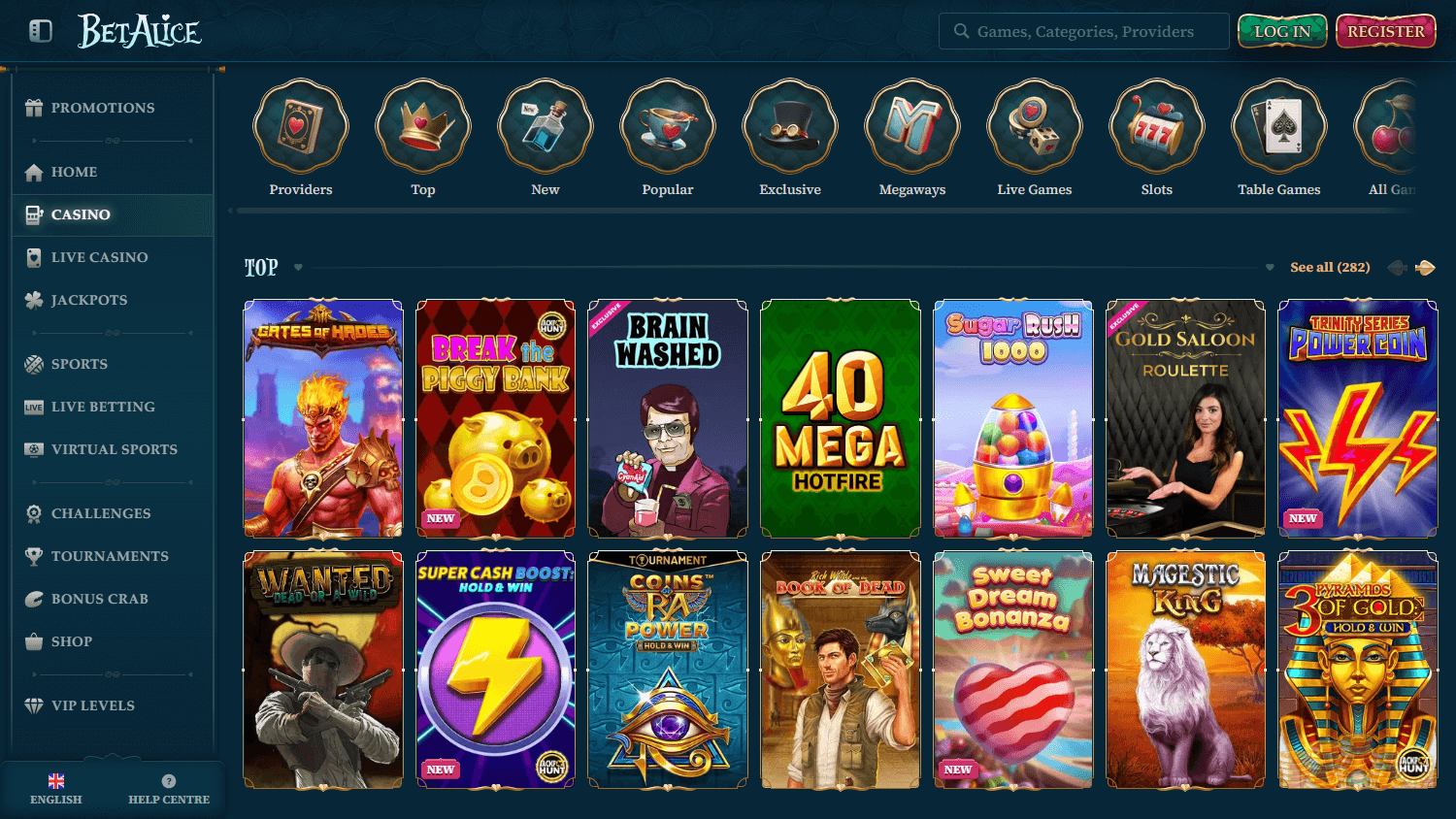 ověřený Betalice Casino referral bonus propagační banner v Czech