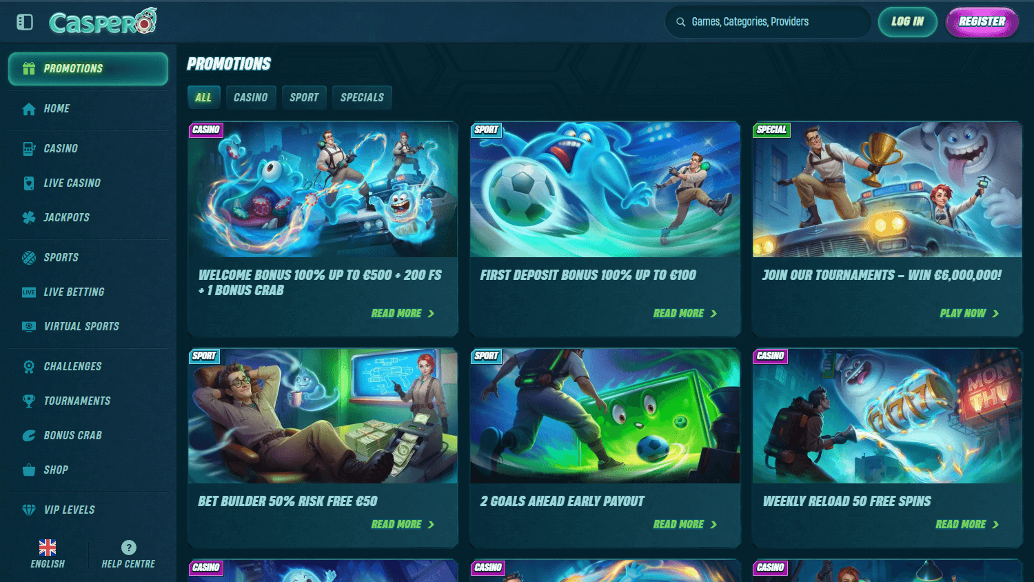 definitivo Caspero Casino giros gratis banner promocional en Spain