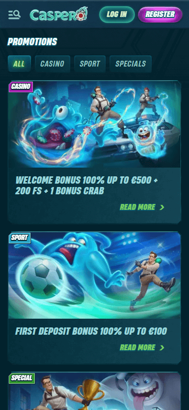 gioca Caspero Casino bonus di ricarica pubblicità