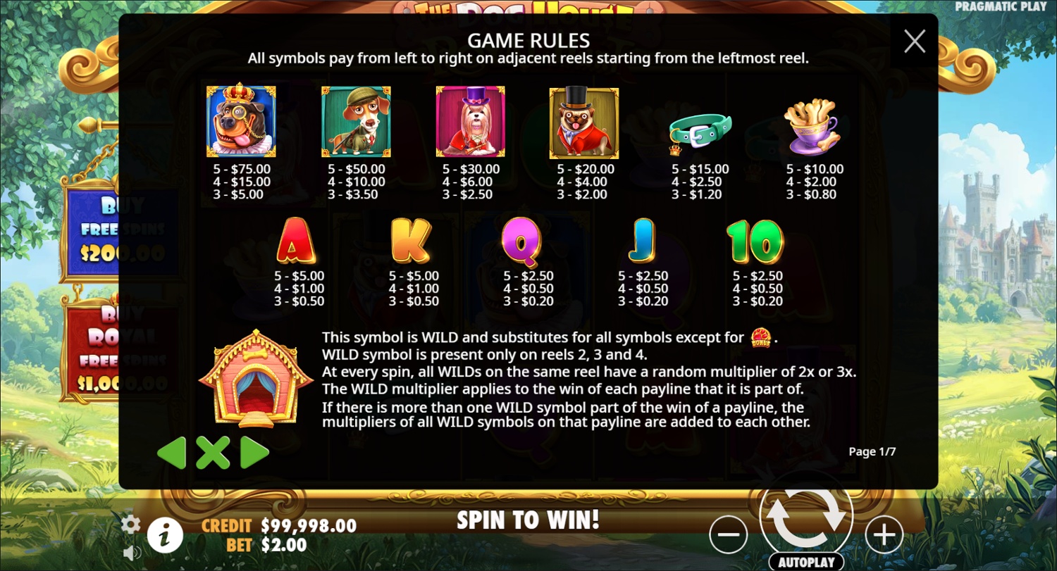 The Dog House – Royal Hunt Demo ▷ Play Free Slot Game