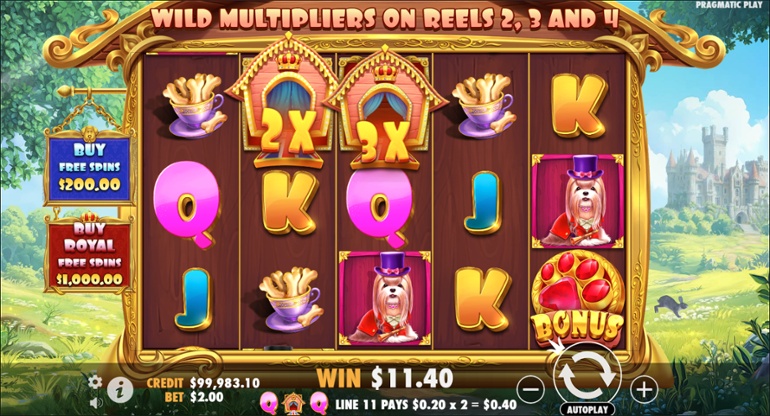 The Dog House: Royal Hunt - Multipliers win