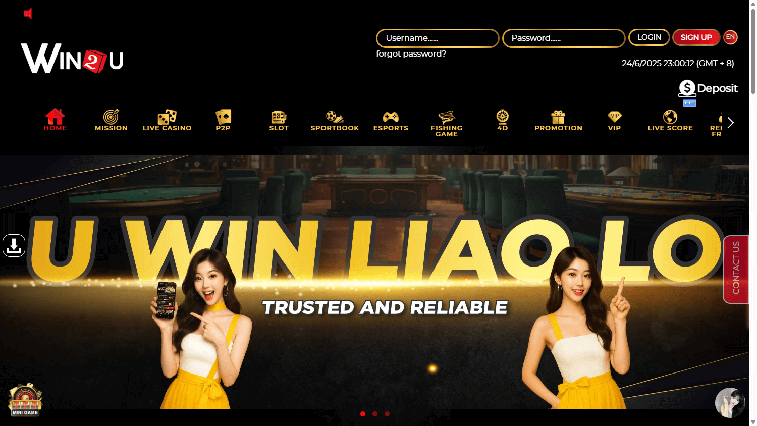 win2u_casino_homepage_desktop
