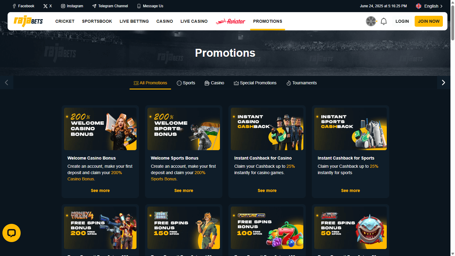rajabets_casino_promotions_desktop