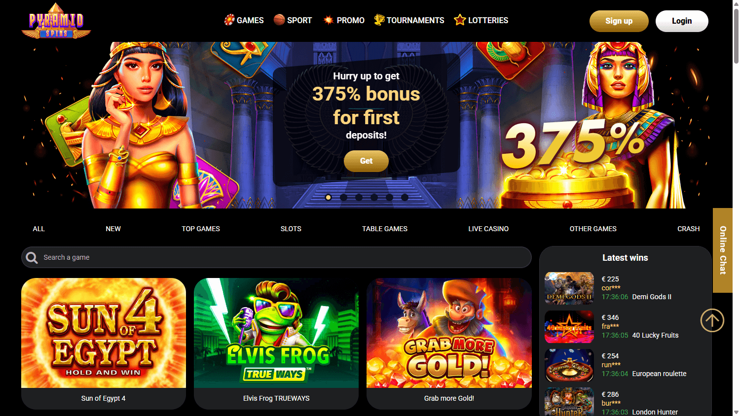 pyramid_spins_casino_homepage_desktop