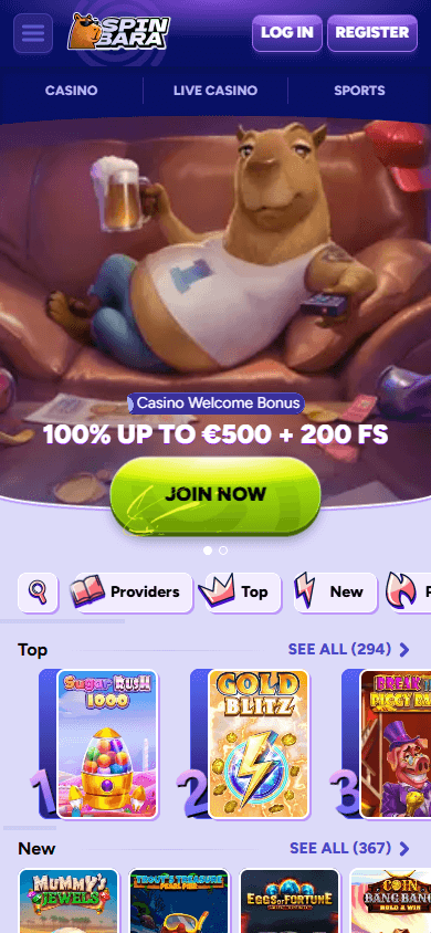 spinbara_casino_homepage_mobile