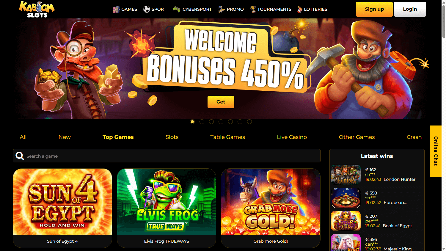 kaboomslots_casino_homepage_desktop