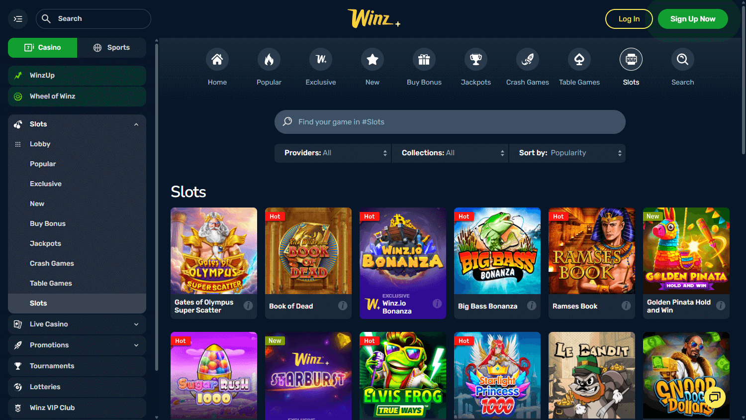 Winz online casino