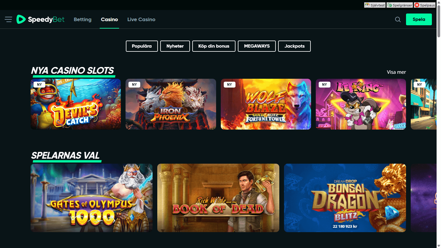 Galería de Juegos Speedybet