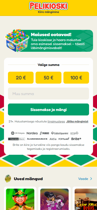 pelikioski_casino_homepage_mobile