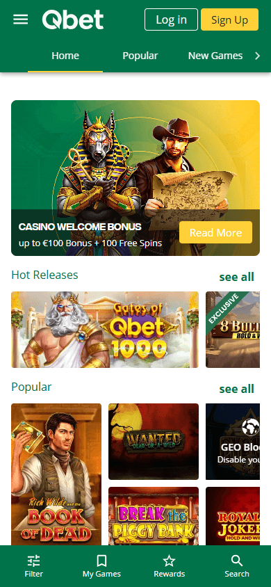 Qbet Mobile App Screenshot