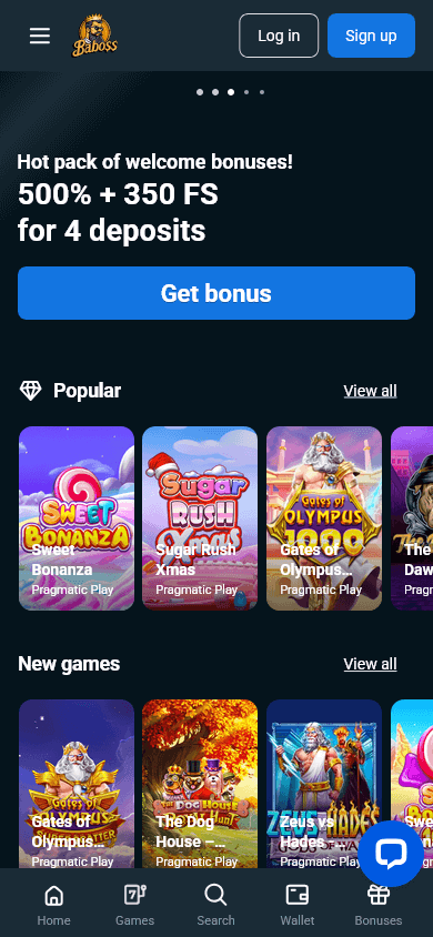 baboss_casino_homepage_mobile