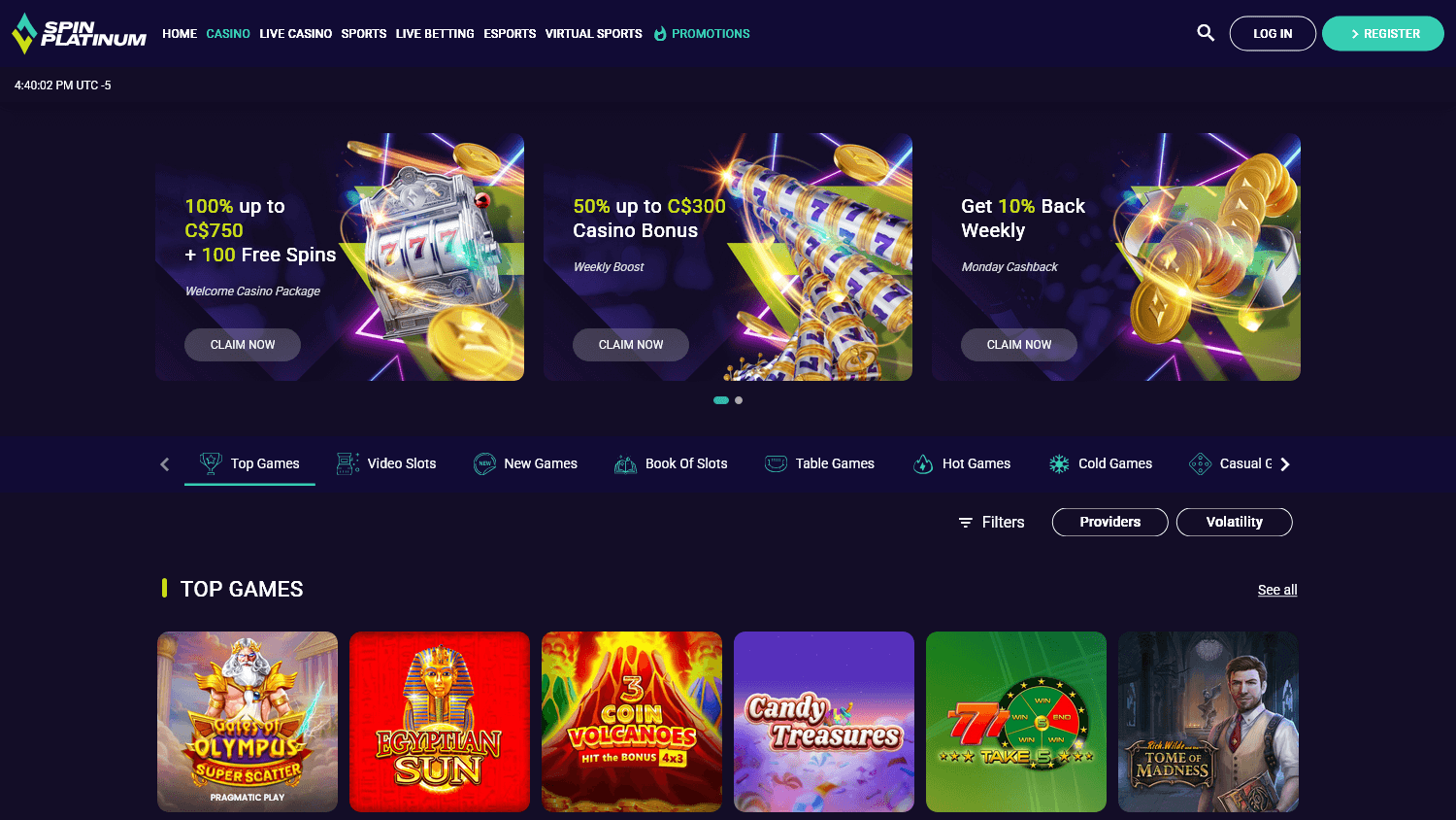 win Spinline Casino registration bonus image